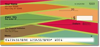 Slats of Color Personalized Checks