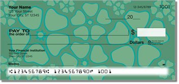 Petal Pattern Personalized Checks