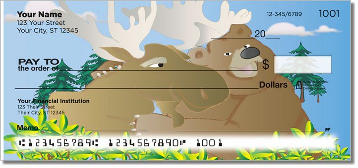 Moose and Bear Personal Checks