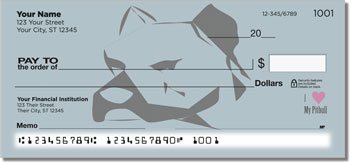 Pit Bull Personalized Checks