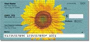Artistic Sunflower Checks