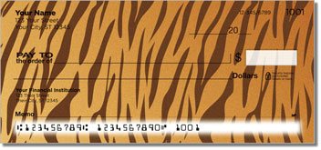 Tiger Stripe Personalized Checks