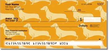 Wiener Dog Personalized Checks