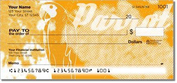 Funky Parrot Personalized Checks