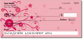 Floral Confetti Personalized Checks