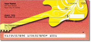 Scroll Guitar Personalized Checks