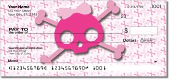 Stylish Skull Personalized Checks