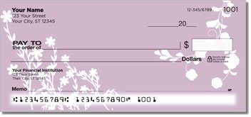 Flower Silhouette Checks