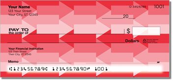 Monochrome Arrow Personalized Checks