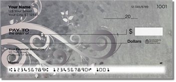 Grungy Scroll Personalized Checks