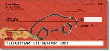 Car Sketch Personalized Checks