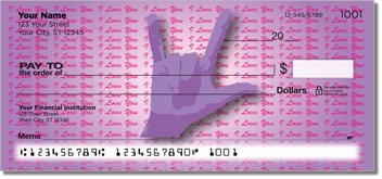 I Love You Personalized Checks