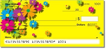 Colorful Cascade Personalized Checks