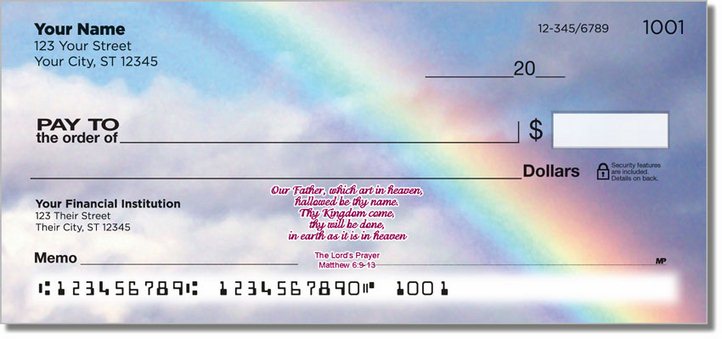 Lords Prayer Personal Checks