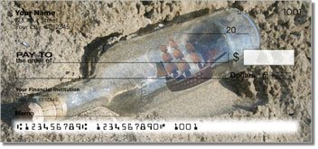 Ship in a Bottle Personalized Checks