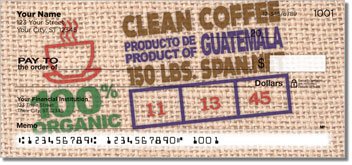 Fair Trade Coffee Personalized Checks