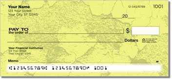 Cracked Paint Personalized Checks