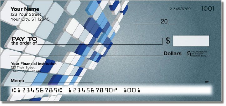 3D Blocks Personal Checks