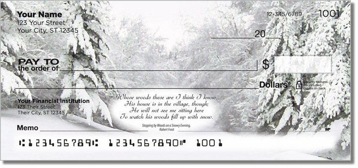 Snowy Evening Personal Checks