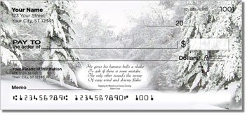 Snowy Evening Personalized Checks