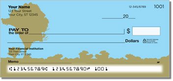 Tree Silhouette Personalized Checks