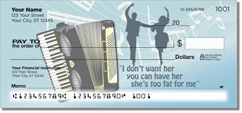 Polka Music Personalized Checks