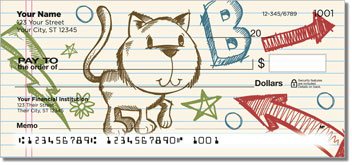 Doodle Pad Personalized Checks
