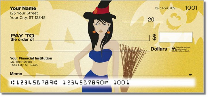 Halloween Hottie Personal Checks