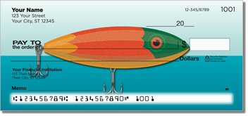 Fishing Lure Personalized Checks