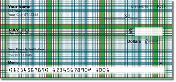 Plaid Pattern Personalized Checks