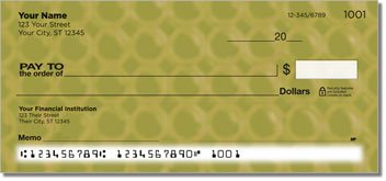 Bubble Pattern Personalized Checks