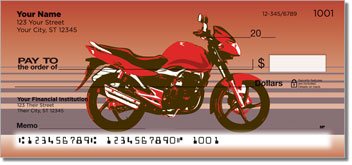 Sport Bike Personalized Checks