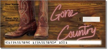 Gone Country Personalized Checks