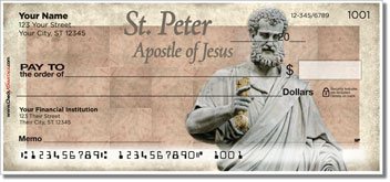 Christian Saint Personalized Checks