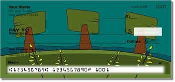 Folk Tree Personalized Checks