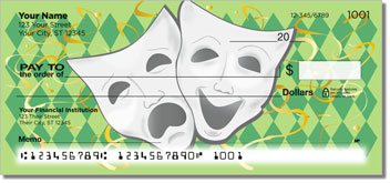 Drama Mask Personalized Checks