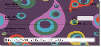 Retro Paisley Personalized Checks