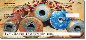 Antique Spool Personalized Checks