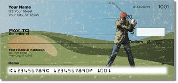 Vintage Golf 2 Personalized Checks