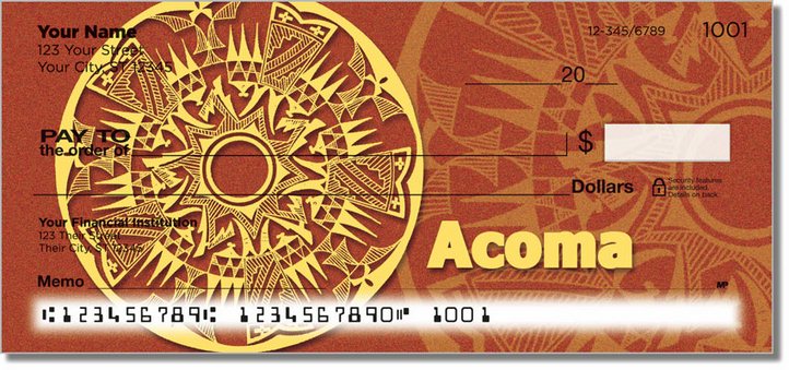 Southwest Pottery Design Personal Checks