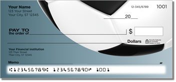 Classic Soccer Ball Personalized Checks