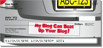 Bumper Snicker Personalized Checks