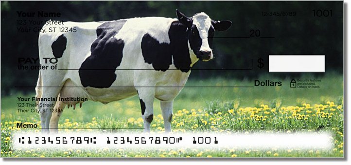 Dairy Cow Personal Checks