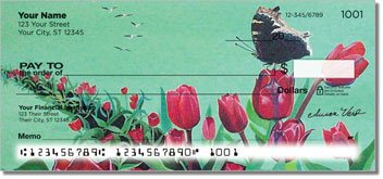 Susan Varo Floral Personalized Checks