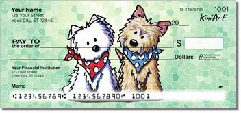 Terrier Friends Personalized Checks