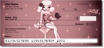 Martini Girl Personalized Checks