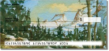 Snow Landscape Personalized Checks