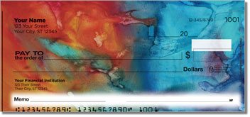 Liquid Abstract Personalized Checks