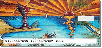 Tropical Artwork Personalized Checks