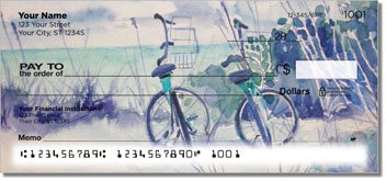 Bicycle Art Personalized Checks